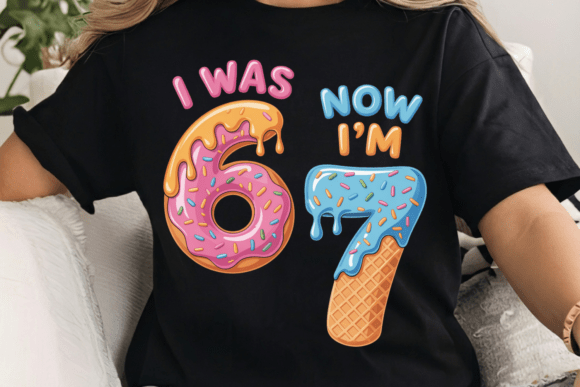 67 Drip Donut 7th Birthday PNG: A Sweet Meme-Style Level-Up