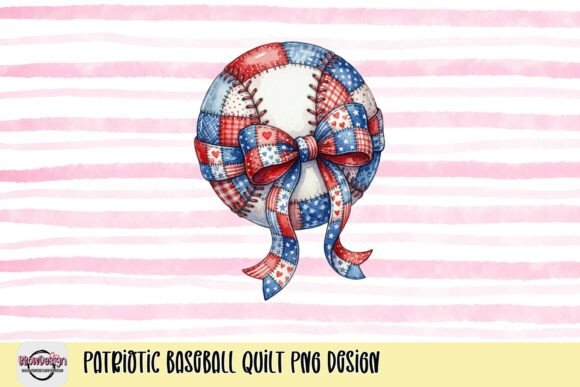A Home Run Design: The Patriotic Baseball Quilt PNG