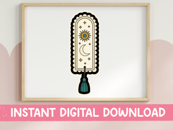 Celestial Bookmark Sun Moon Tassel: A Design Asset for the Mystically Minded