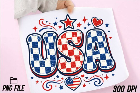Checkered Usa Png: Your 4th of July Design Toolkit