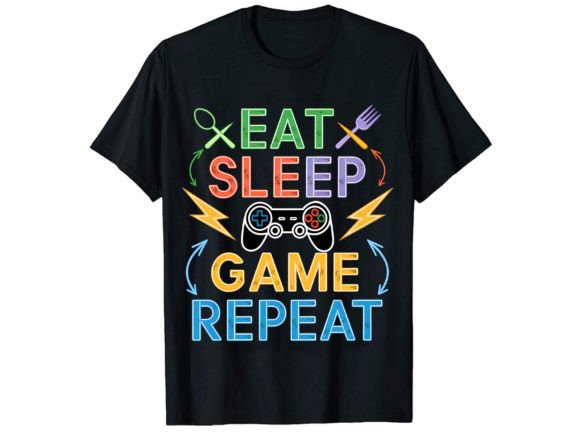 Eat Sleep Gamer Repeat: A T-Shirt Design for True Gaming Culture