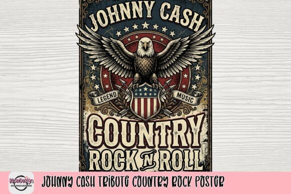 Johnny Cash Tribute Country Rock Poster: A Legacy in Design
