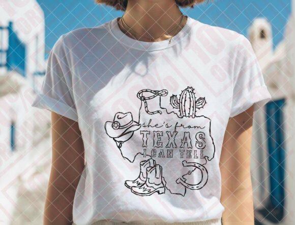 She's from Texas I Can Tell SVG: State Pride in Design