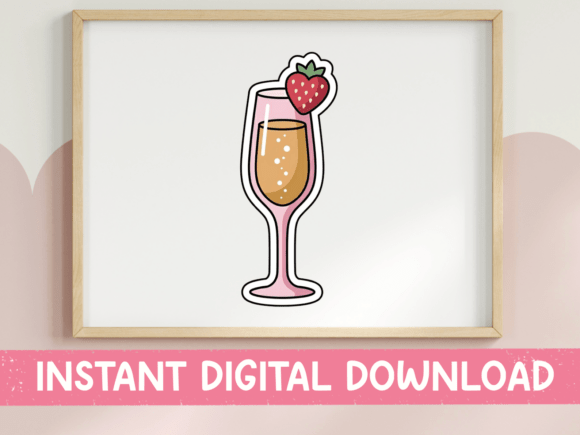The Sweet & Bubbly Appeal of the Strawberry Champagne Flute Design