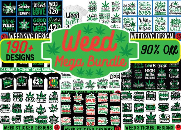 Weed Designs Mega Bundle: Your Toolkit for Bold Graphics